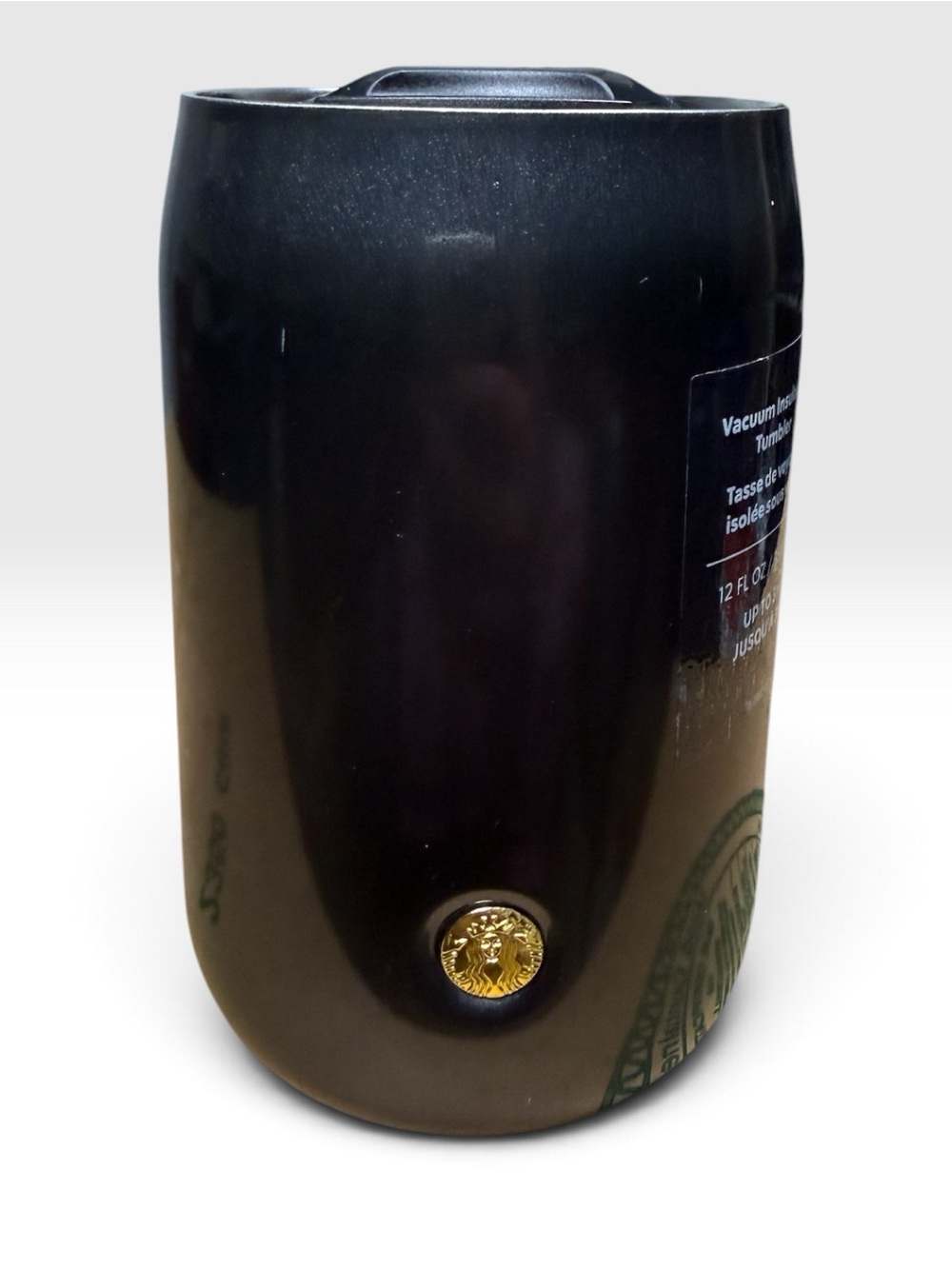 Starbucks Black Gold Siren Medallion 12oz Vacuum Insulated Tumbler 2022